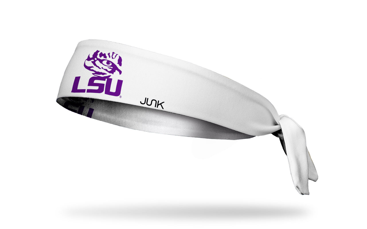 Louisiana State University: LSU Stacked White Flex Tie Headband