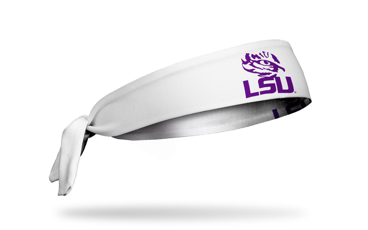 Louisiana State University: LSU Stacked White Flex Tie Headband