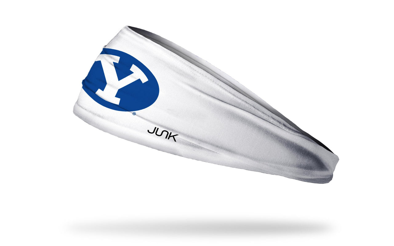Brigham Young University: Y Logo White Big Bang Lite Headband