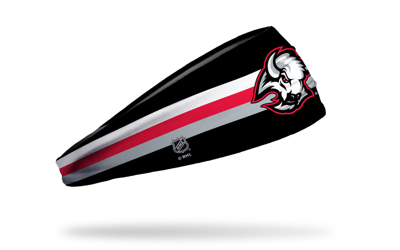 Buffalo Sabres: Black & Red Stripe Big Bang Lite Headband