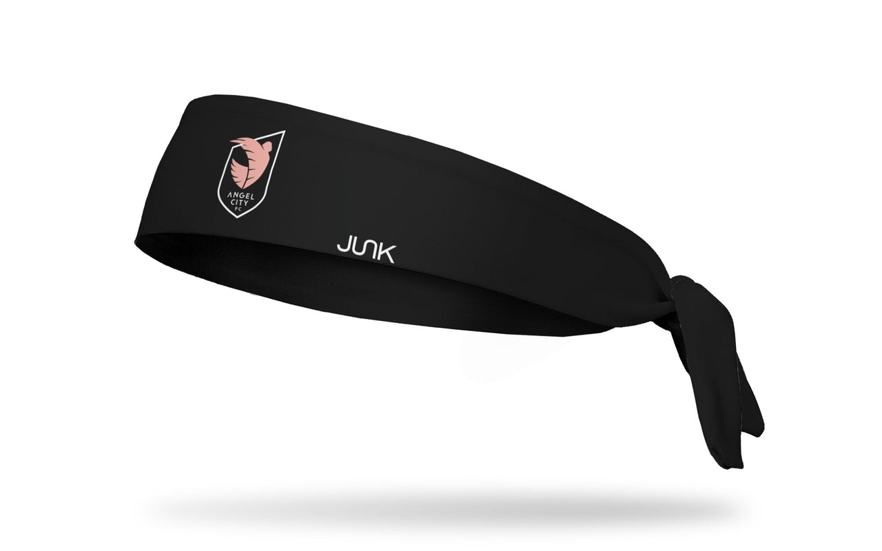 Angel City FC: Logo Black Flex Tie Headband