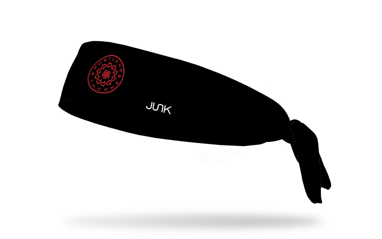 Portland Thorns FC: Logo Black Flex Tie Headband