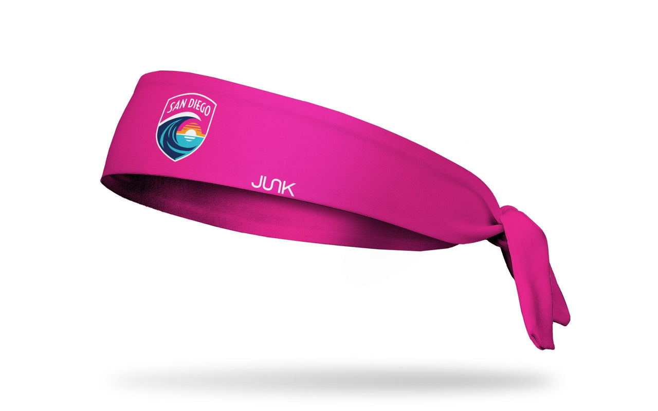 San Diego Wave FC: Logo Pink Flex Tie Headband