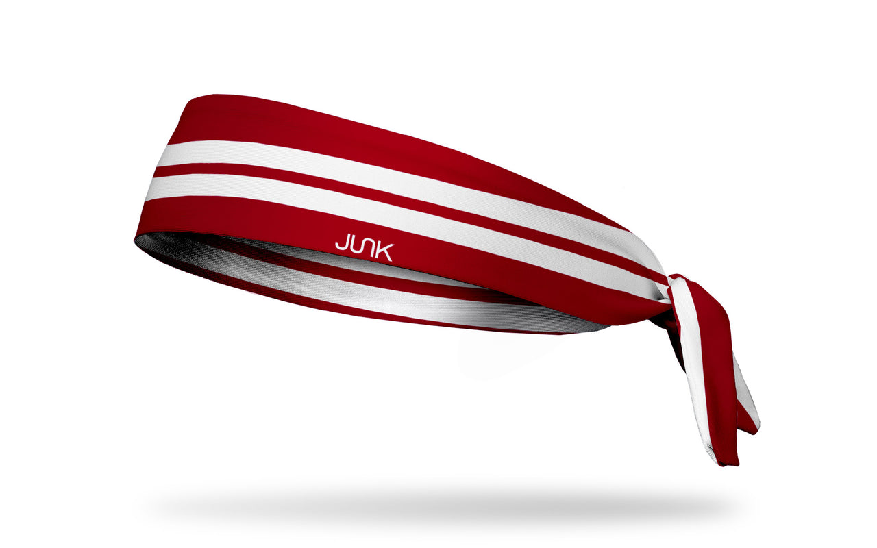 Varsity Stripe (Maroon) Tie Headband