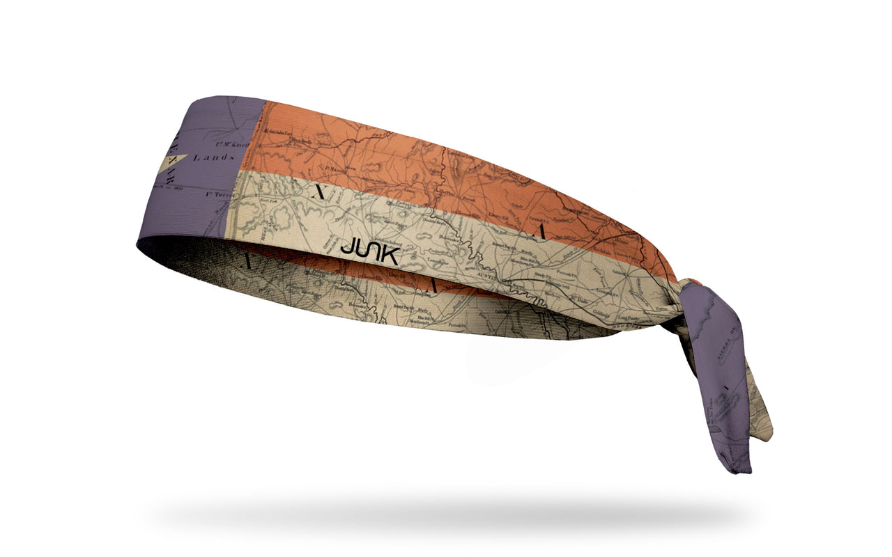 Texas State Flag Map Tie Headband