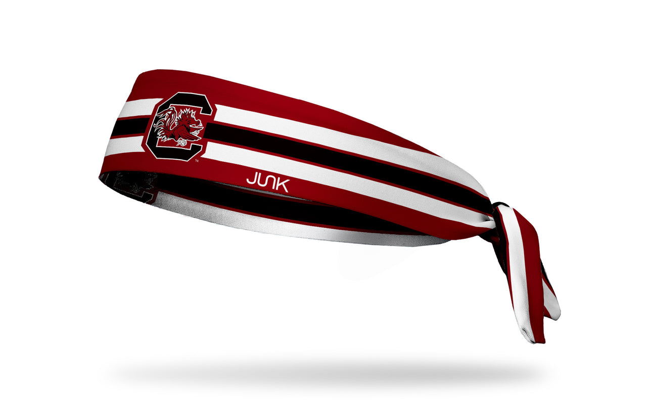 University of South Carolina: Gamecocks Stripes Garnet Tie Headband