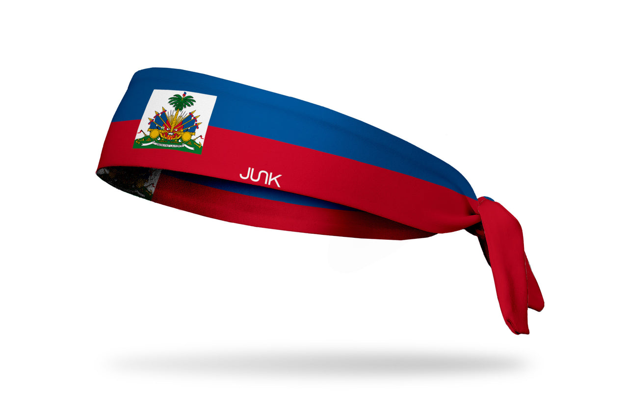 Haiti Flag Flex Tie Headband