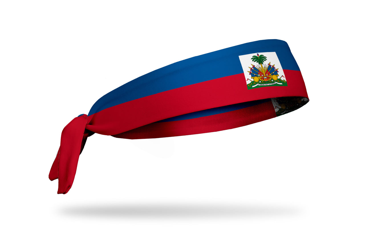 Haiti Flag Flex Tie Headband