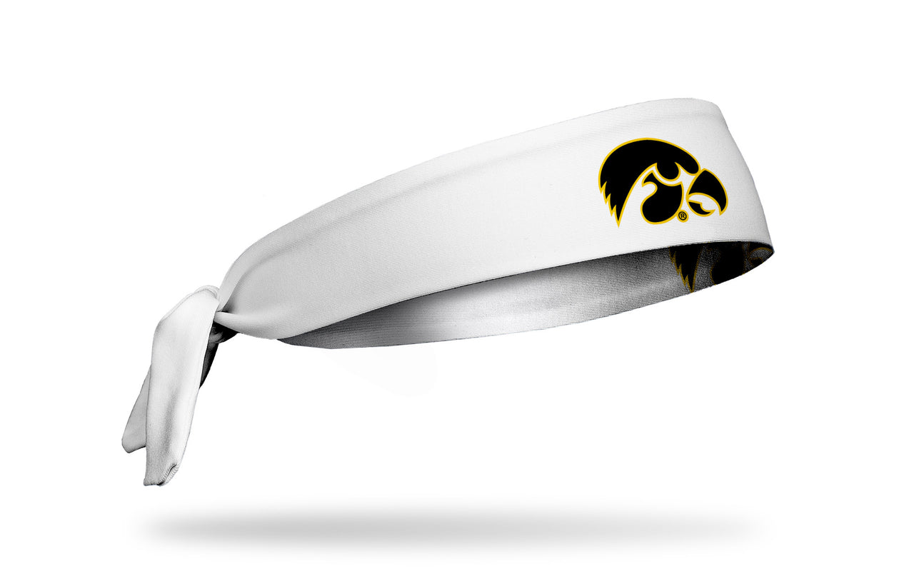 University of Iowa: Tiger Hawk White Tie Headband