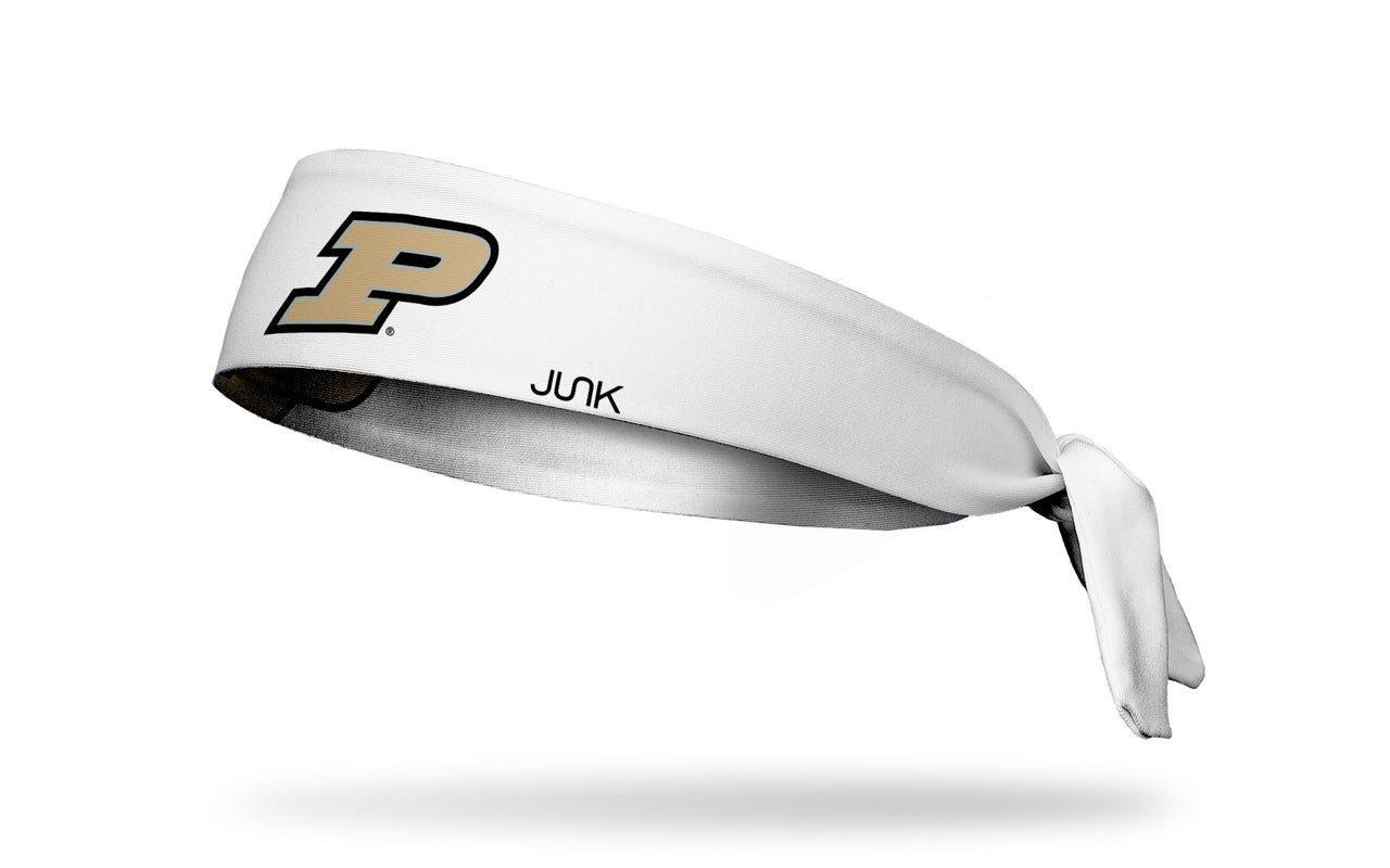 Purdue University: Logo White Flex Tie Headband