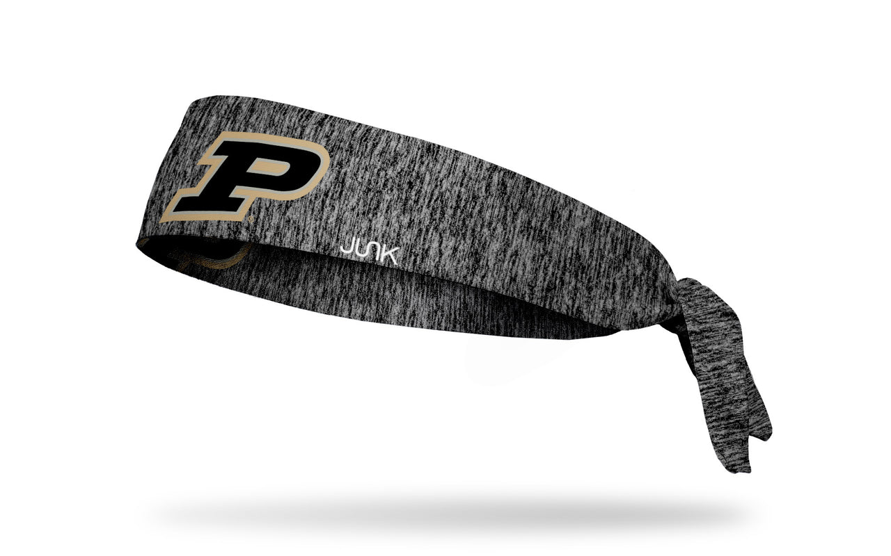 Purdue University: Logo Gray Heathered Flex Tie Headband