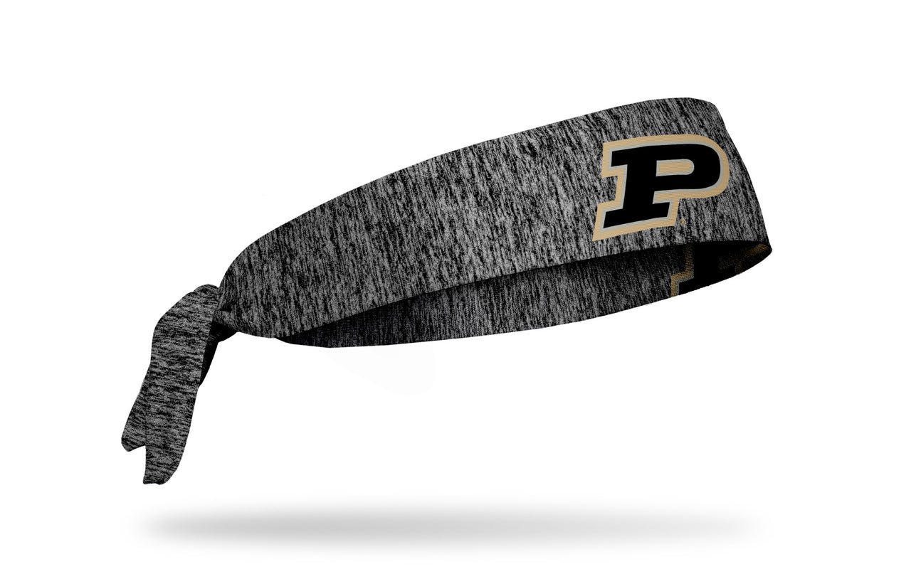 Purdue University: Logo Gray Heathered Flex Tie Headband
