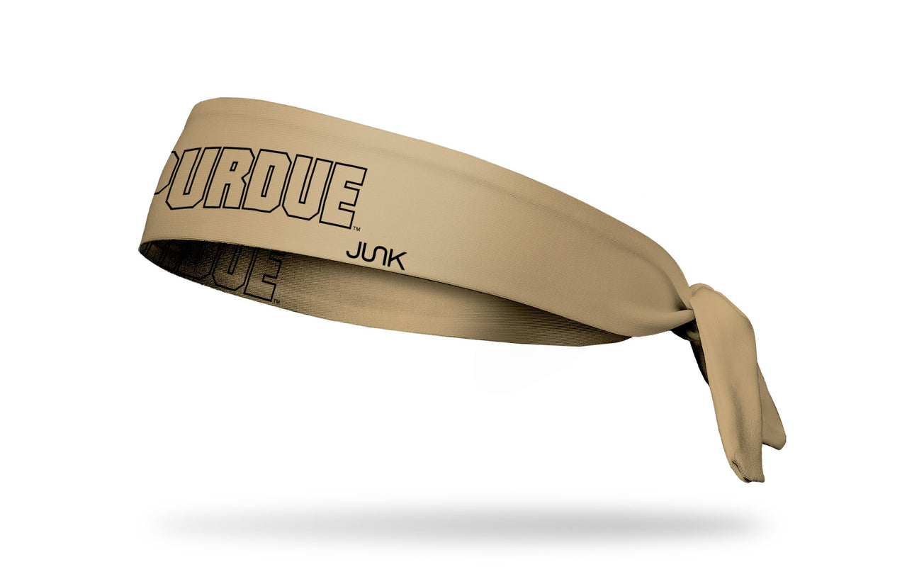 Purdue University: Wordmark Gold Flex Tie Headband