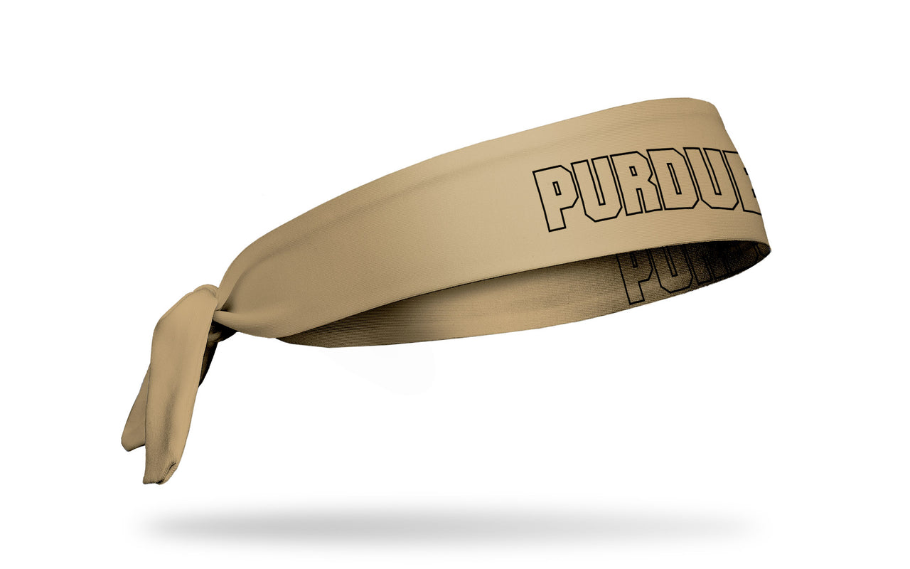 Purdue University: Wordmark Gold Flex Tie Headband