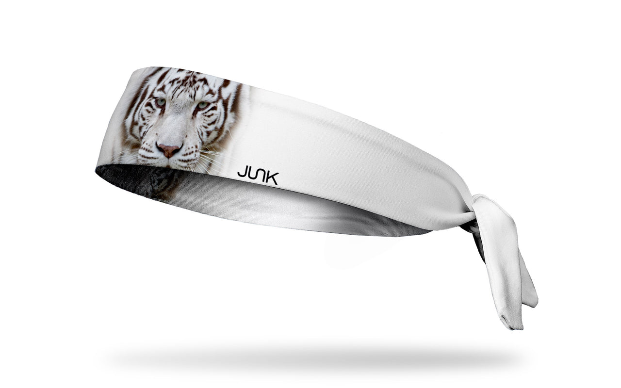 White Bengal Tiger Tie Headband