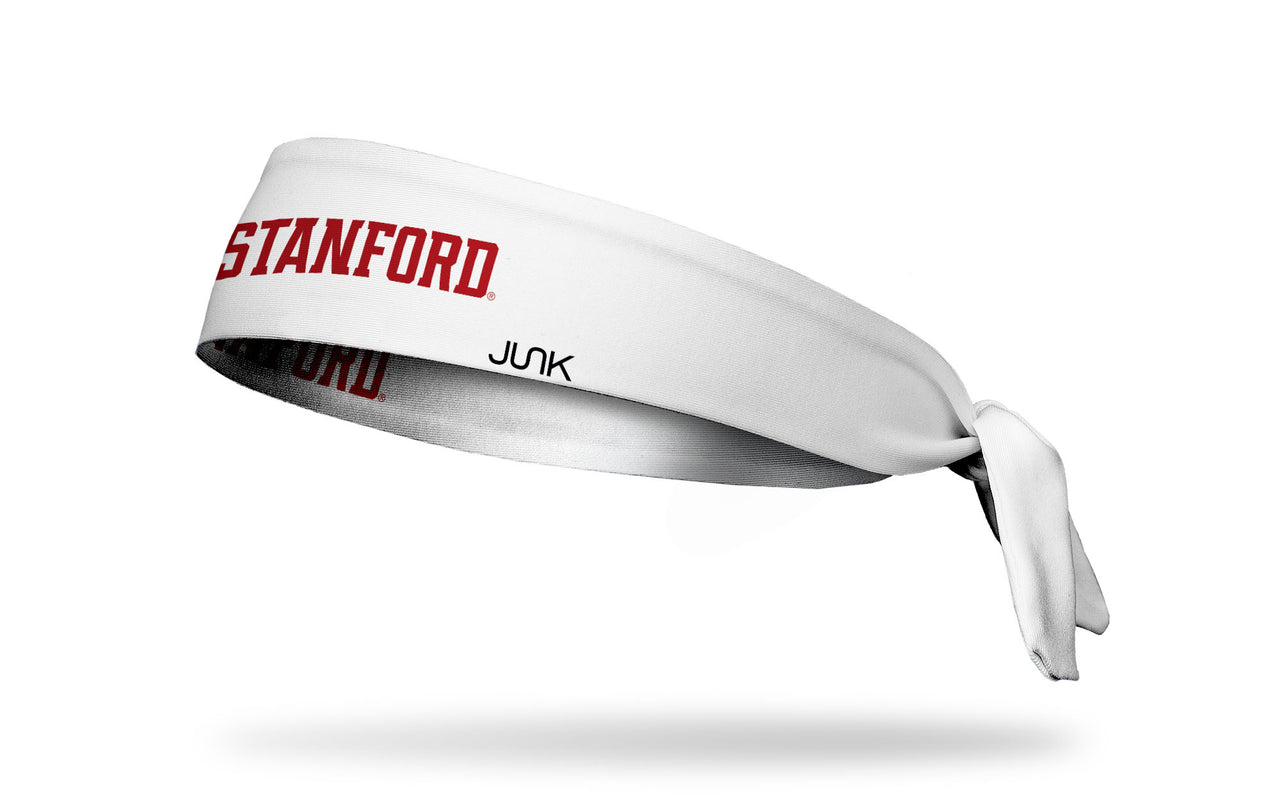 Stanford University: Wordmark White Flex Tie Headband