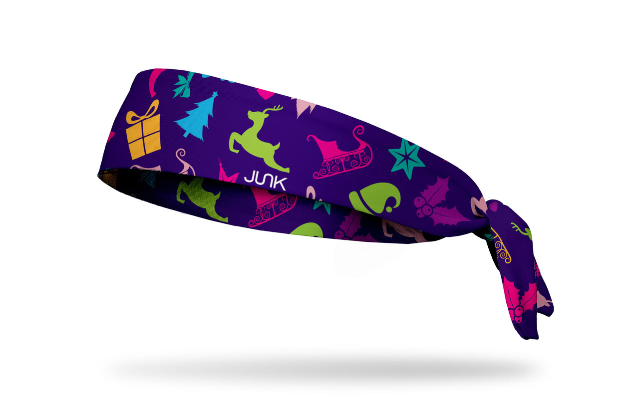 Neon Holiday Tie Headband