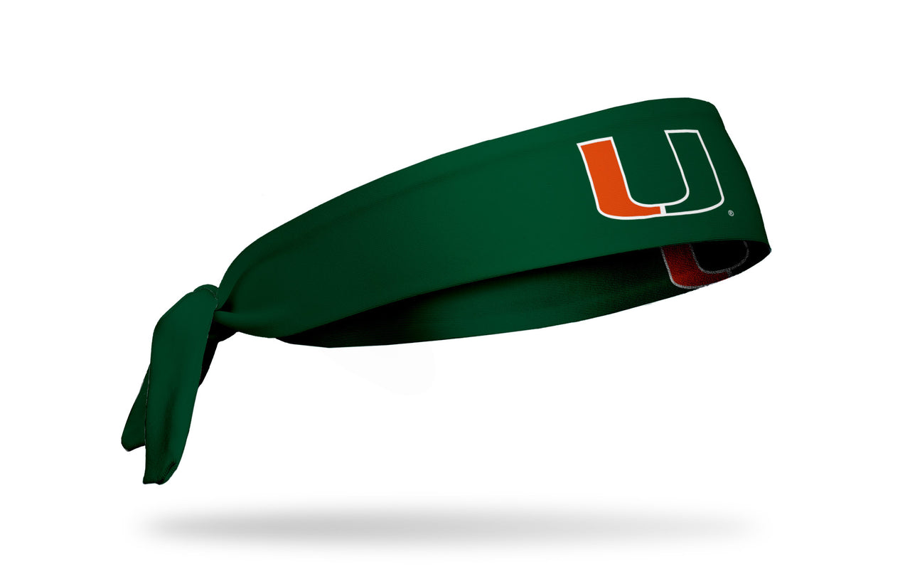 University of Miami: Logo Green Tie Headband