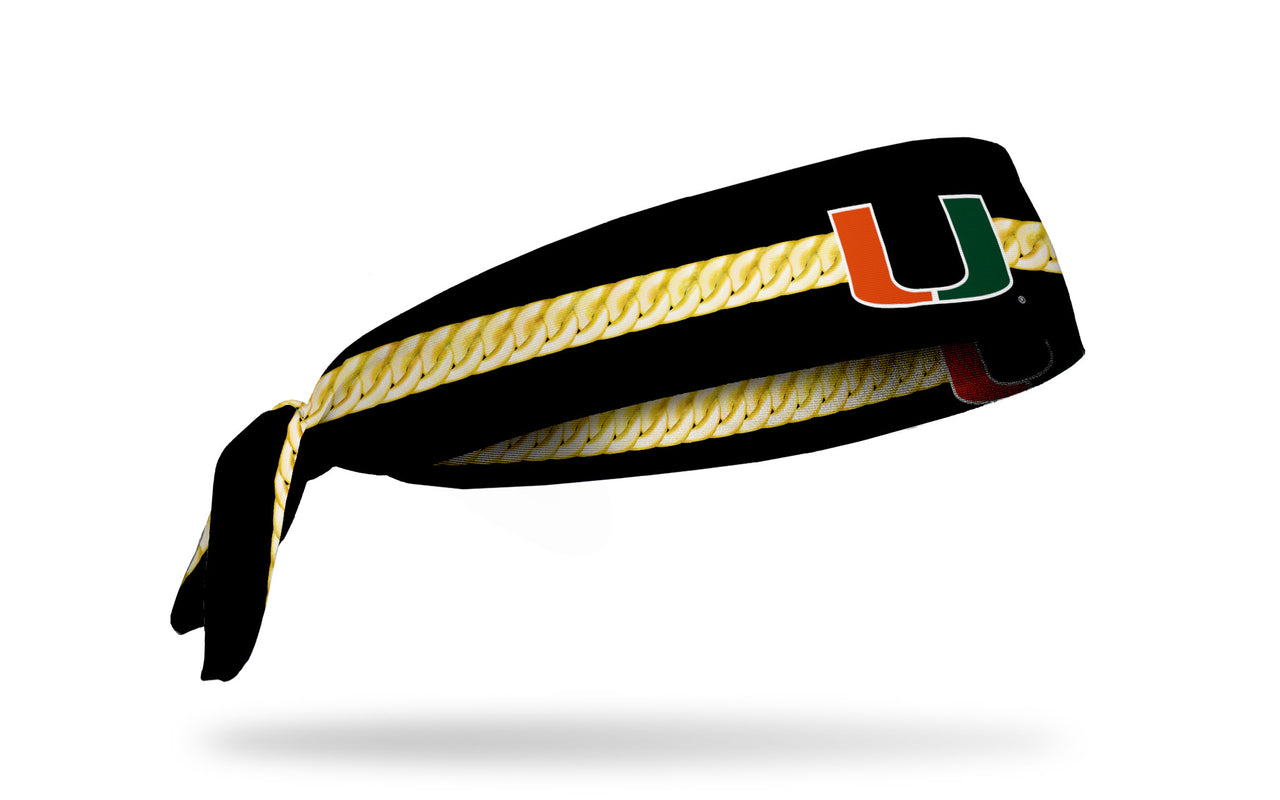 University of Miami: Turnover Chain Tie Headband