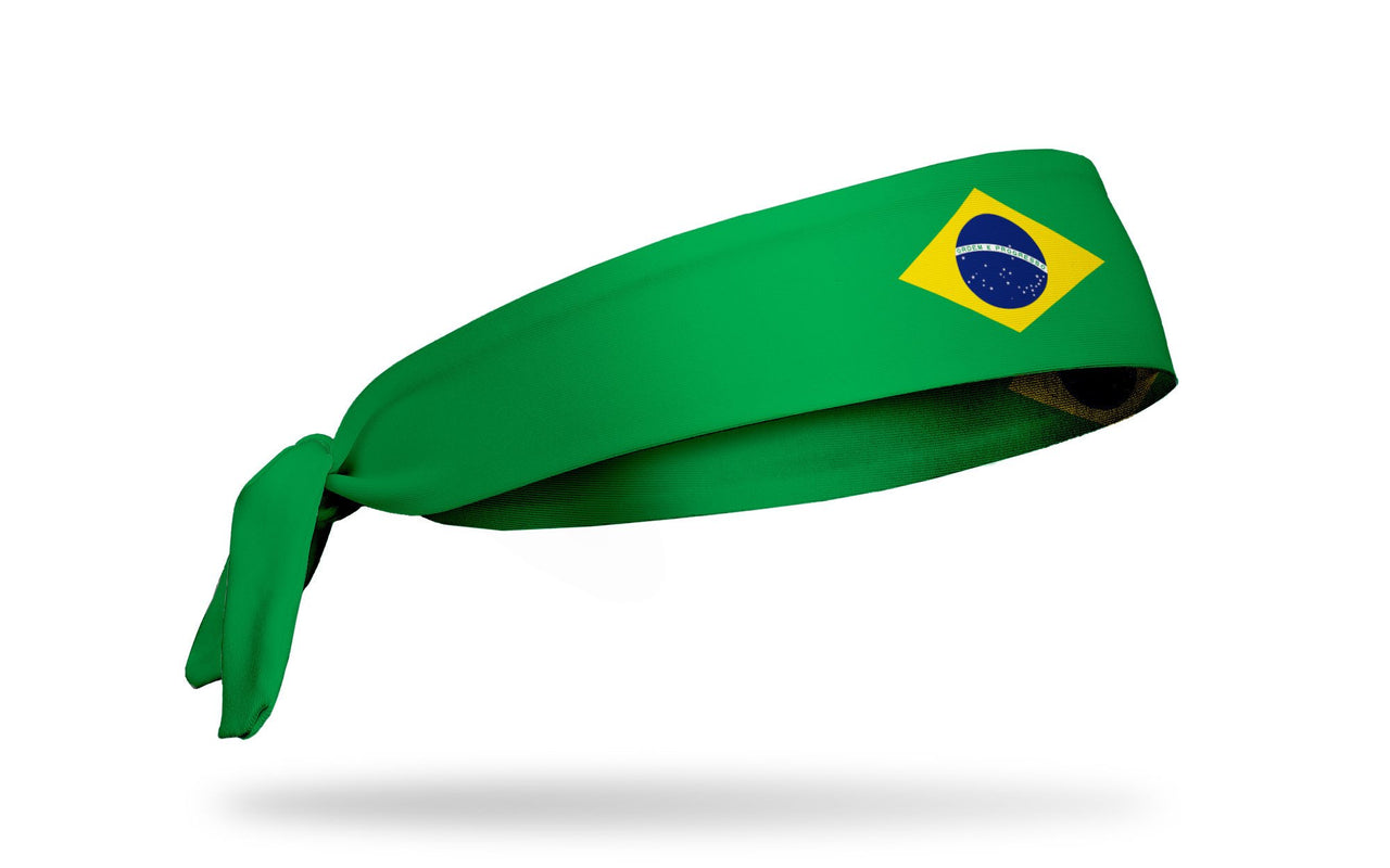 Brazil Flag Tie Headband