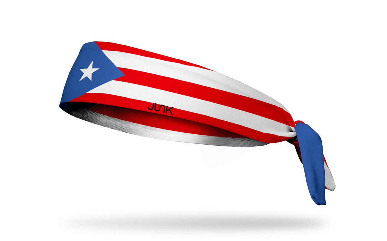 Puerto Rico Flag Flex Tie Headband