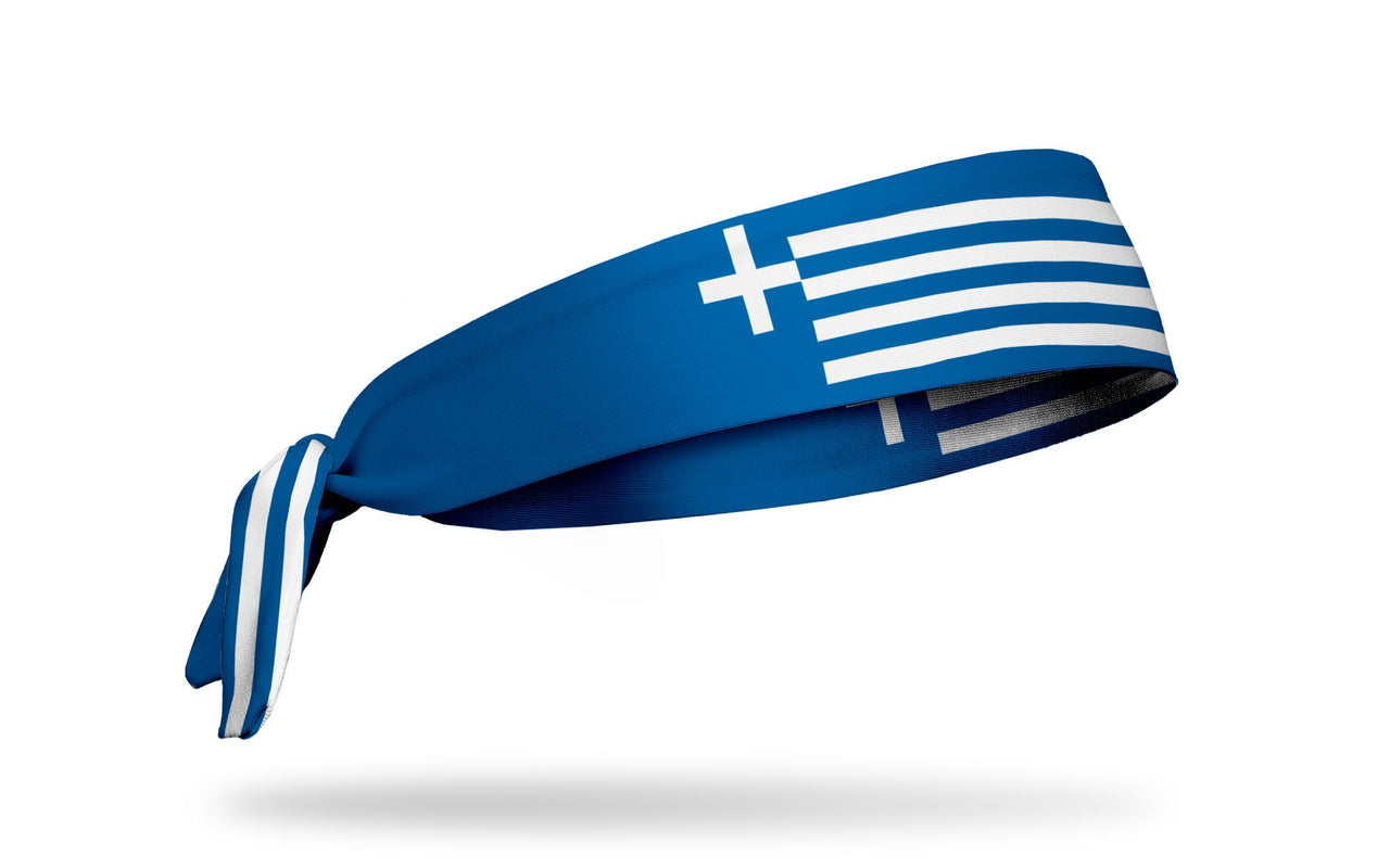 Greece Flag Tie Headband
