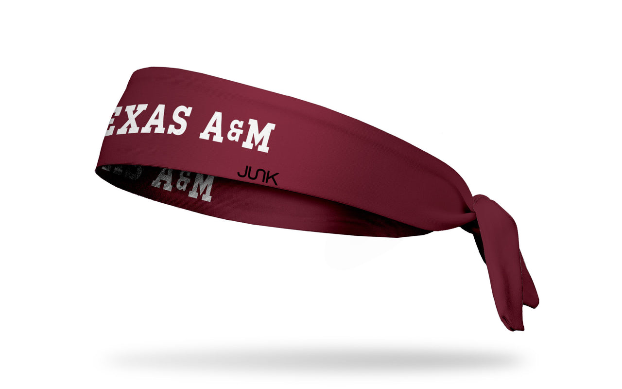 Texas A&M University: Wordmark Maroon Tie Headband