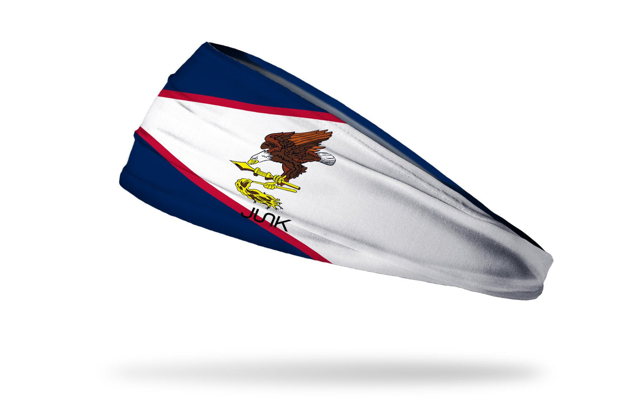 headband with traditional American Samoa flag design