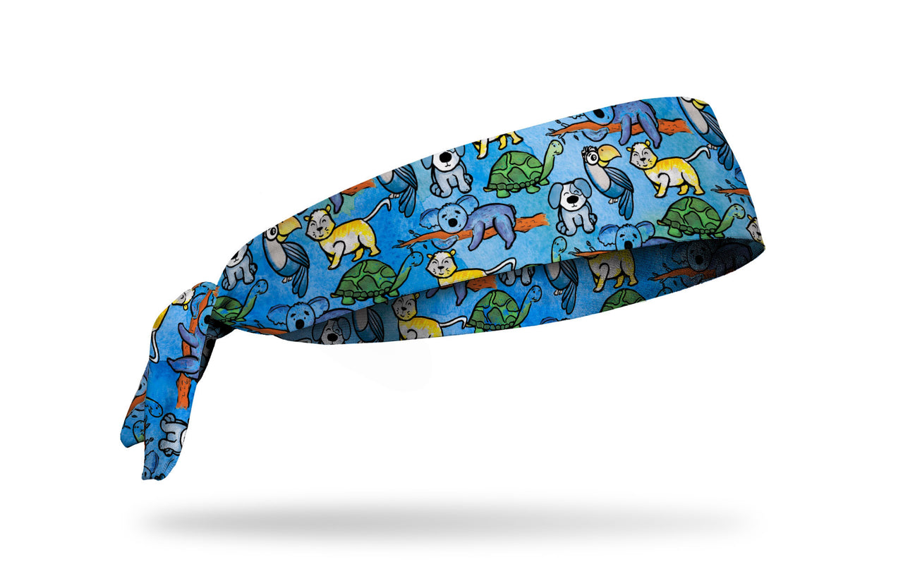 Animal Scrubs Tie Headband
