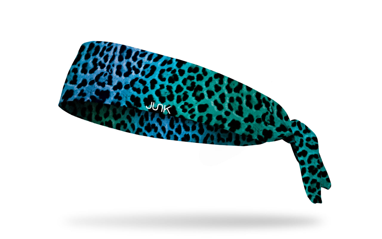 Aqua Cat Tie Headband