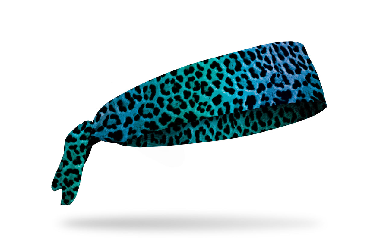 Aqua Cat Tie Headband