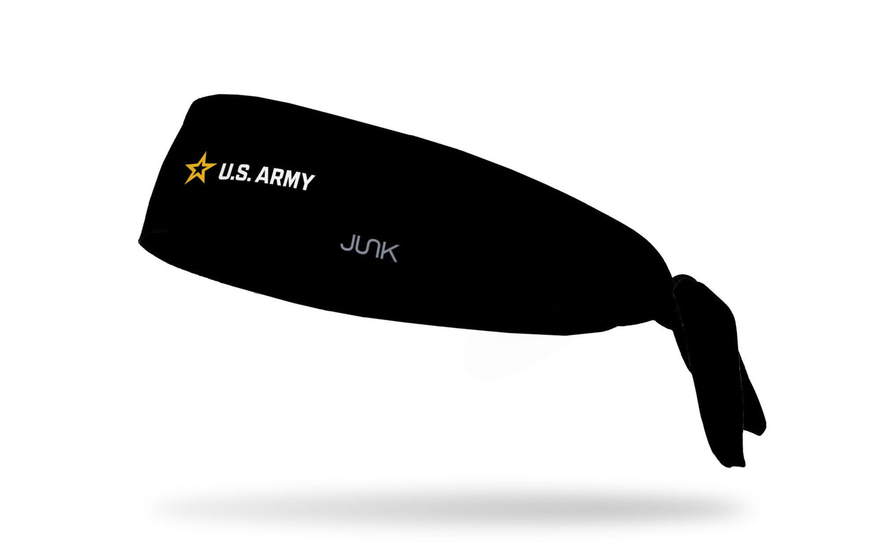 Army: Wordmark Black Flex Tie Headband