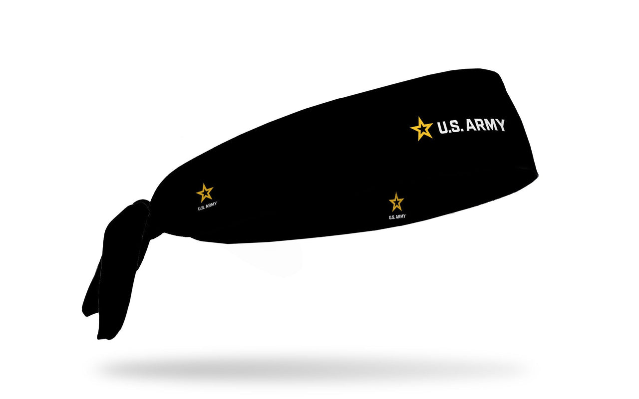 Army: Wordmark Black Flex Tie Headband