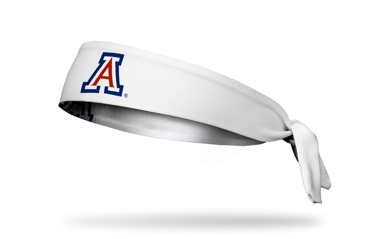 University of Arizona: A Logo White Flex Tie Headband