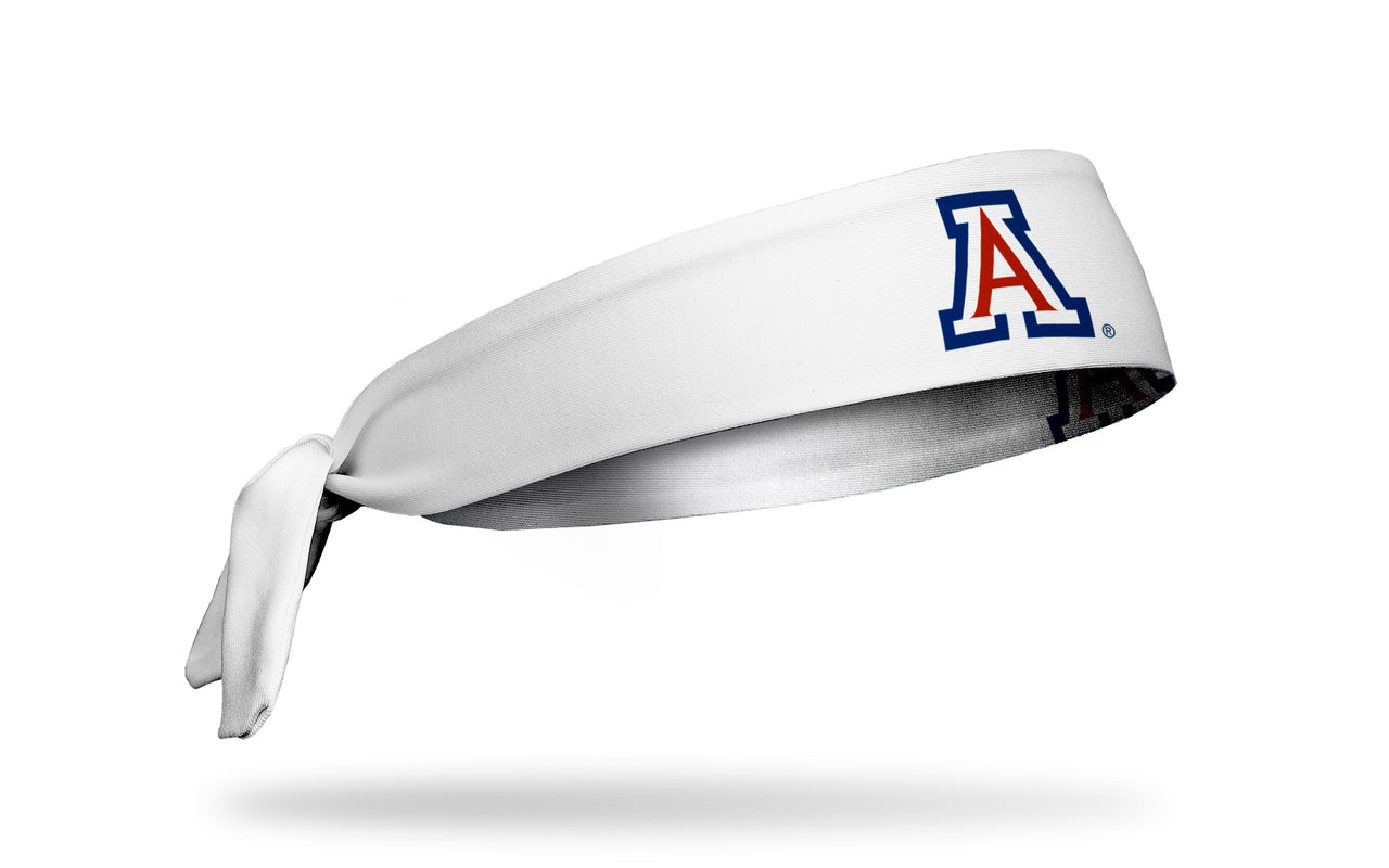 University of Arizona: A Logo White Flex Tie Headband