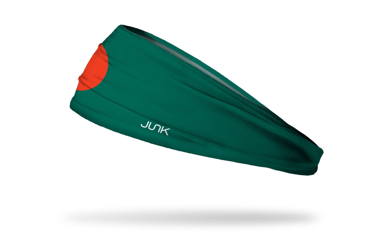 headband with traditional Bangladesh flag design