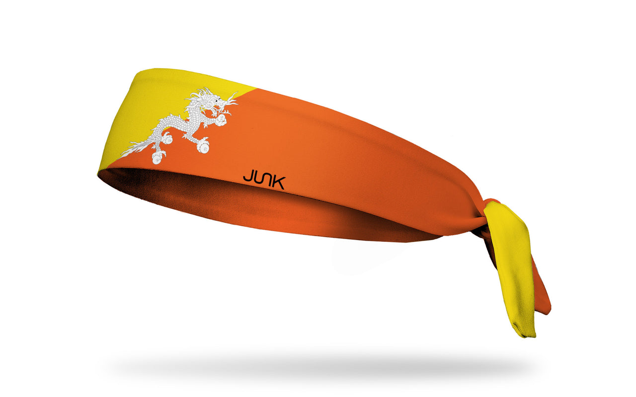 Bhutan Flag Tie Headband