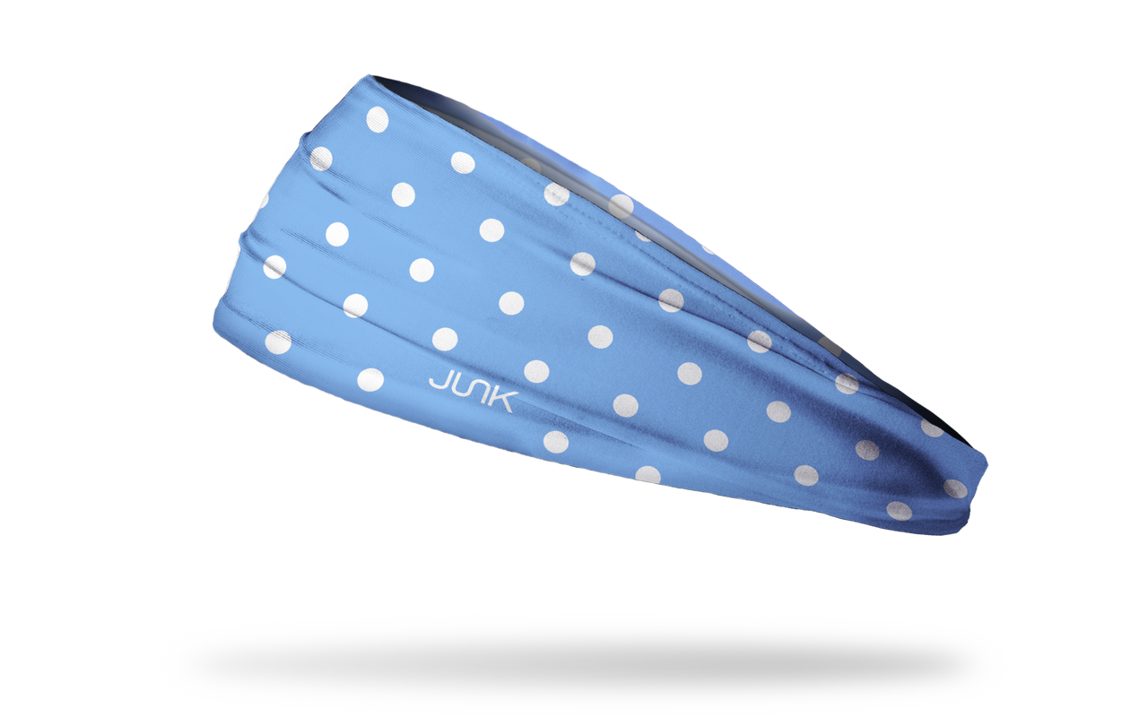 Blue Polka Dots Big Bang Lite Headband