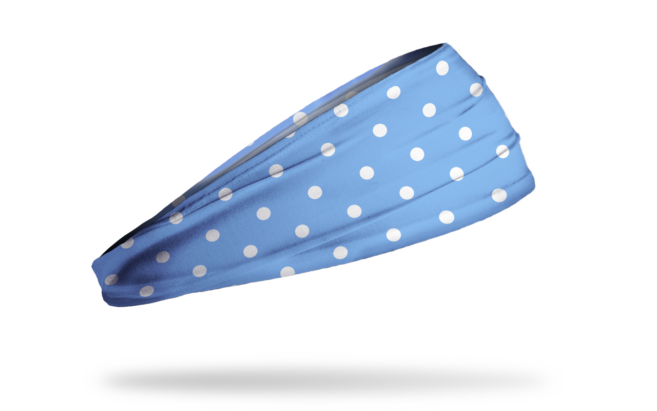 Blue Polka Dots Big Bang Lite Headband