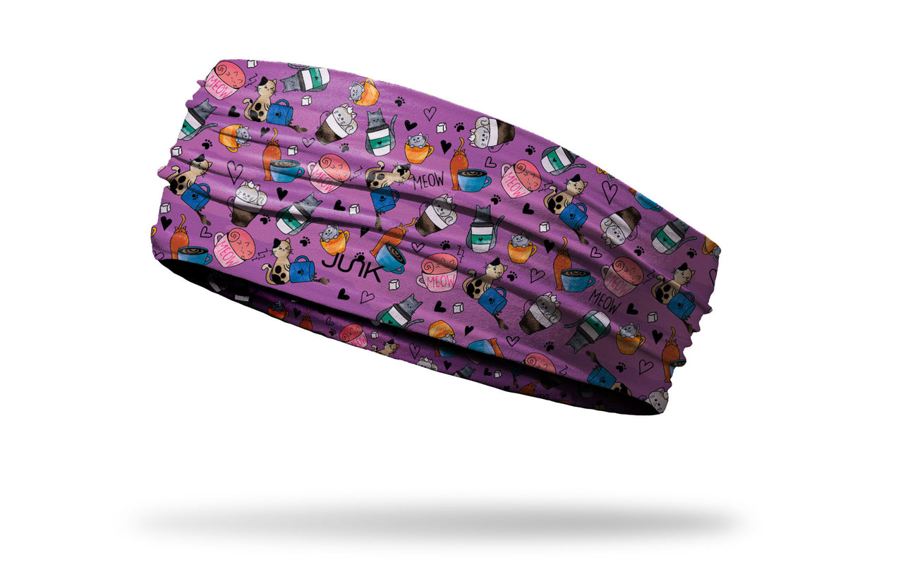 kitty cats playing with coffee headband