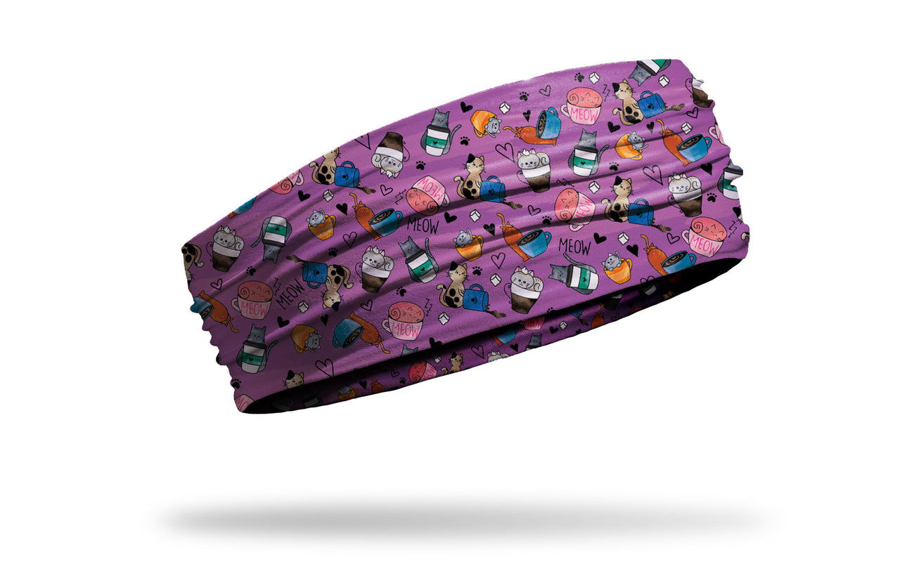 kitty cats playing with coffee headband