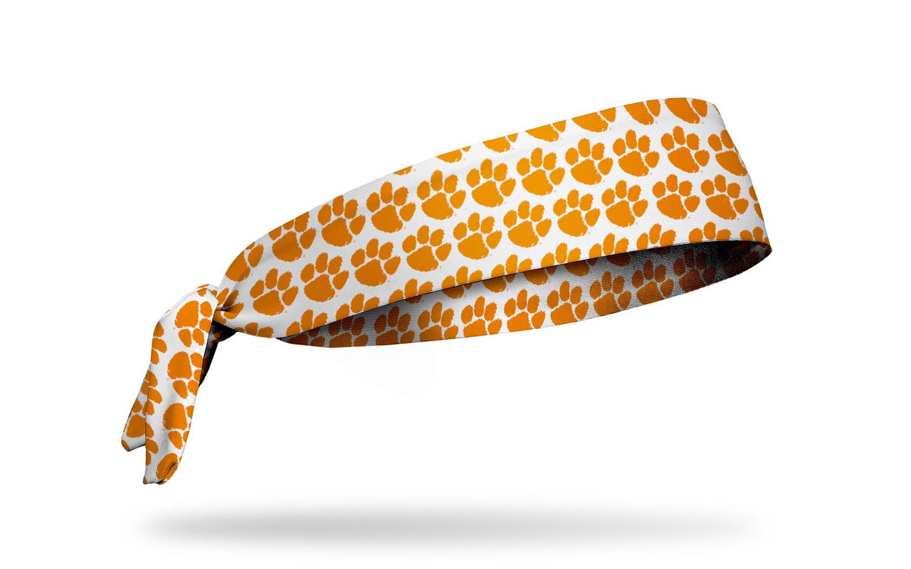 Clemson Tigers: Orange Repeating Tie Headband