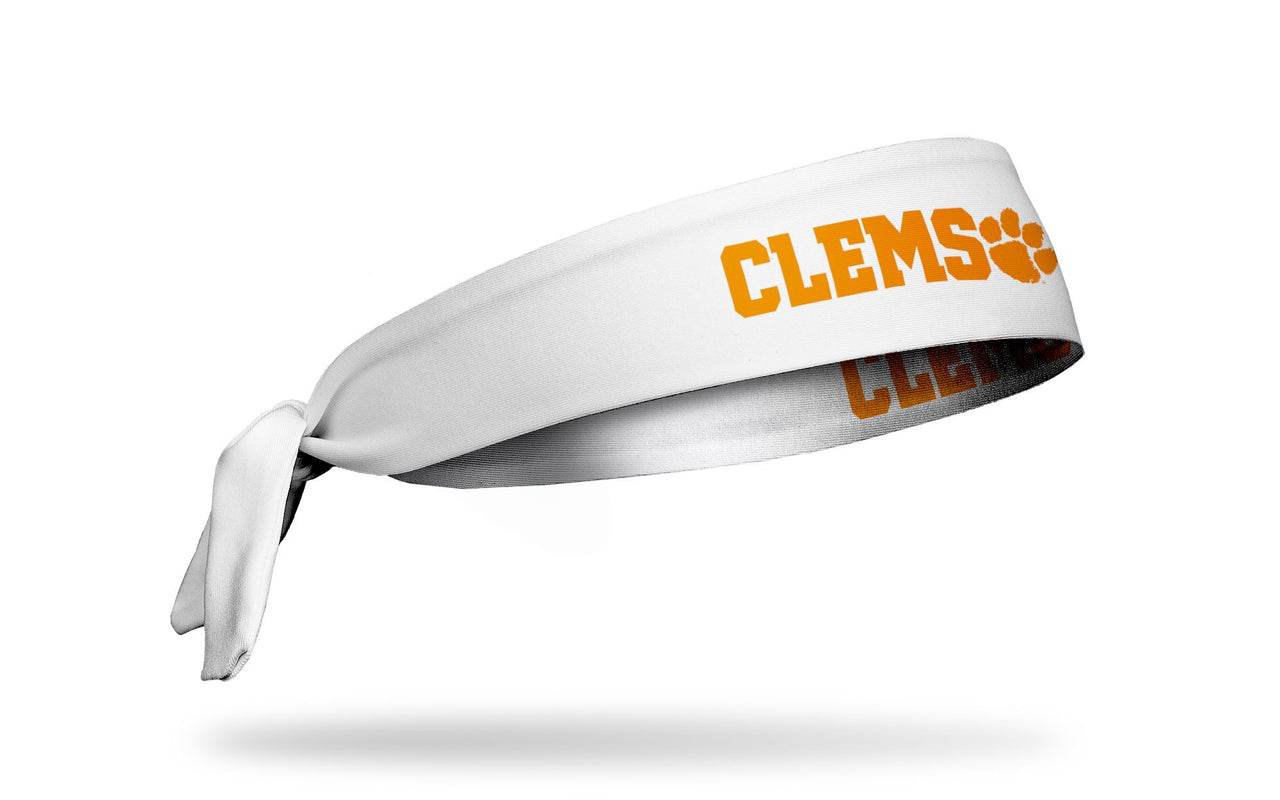 Clemson Tigers: Clemson White Tie Headband