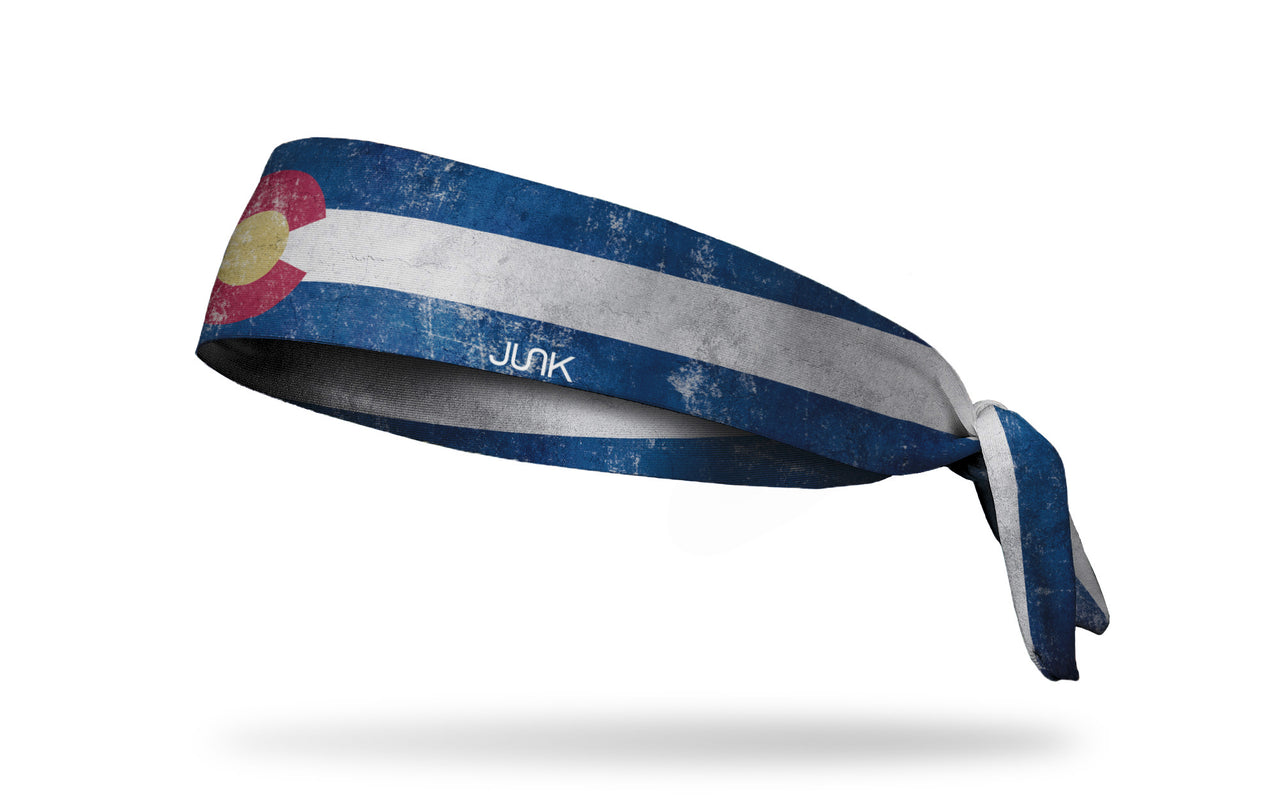 Colorado Flag - Grunge Tie Headband