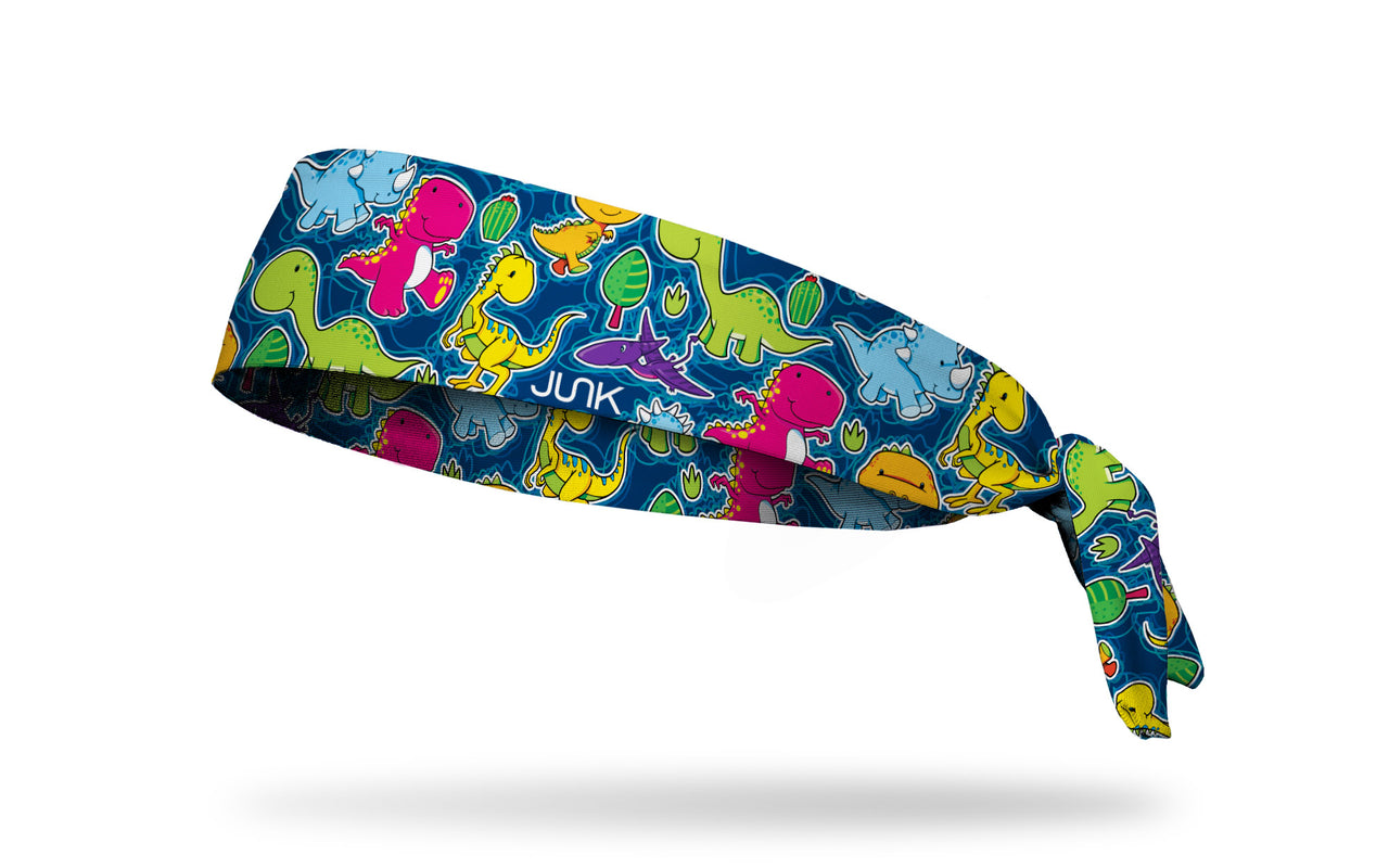 Dino Dance Party Tie Headband