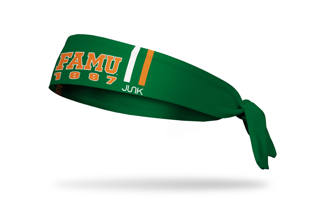 Florida A&M University: Varsity Stripe Tie Headband