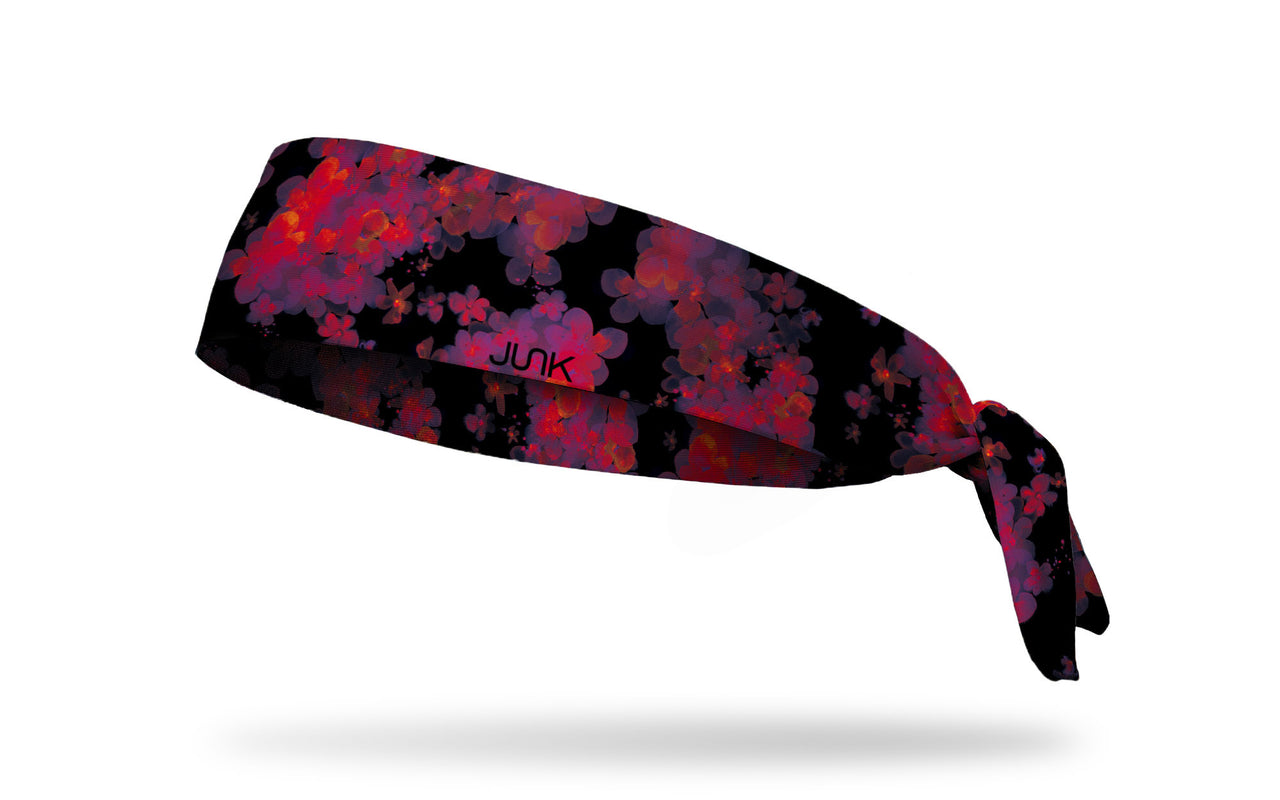 Fire Blossom Tie Headband