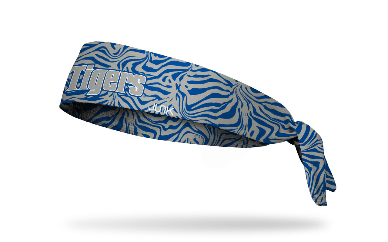 University of Memphis: Tiger Pattern Gray Tie Headband