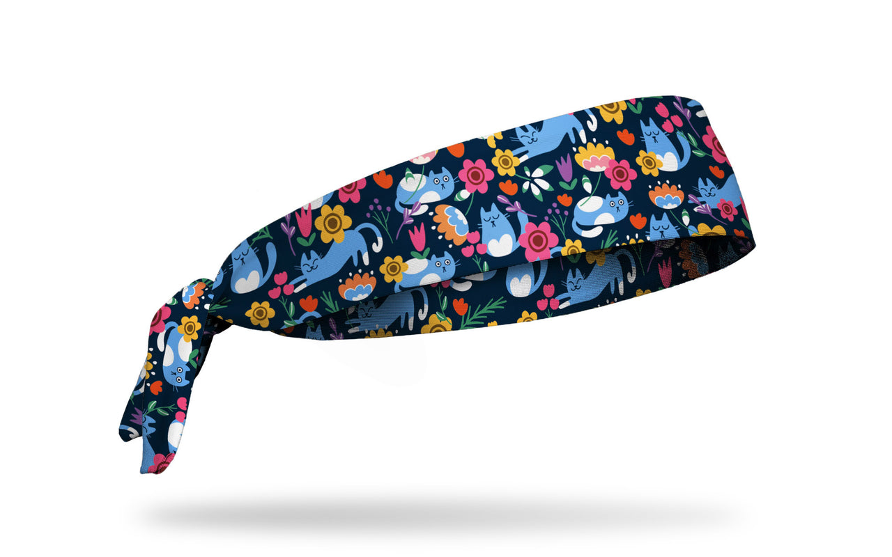 Garden Kitties Tie Headband