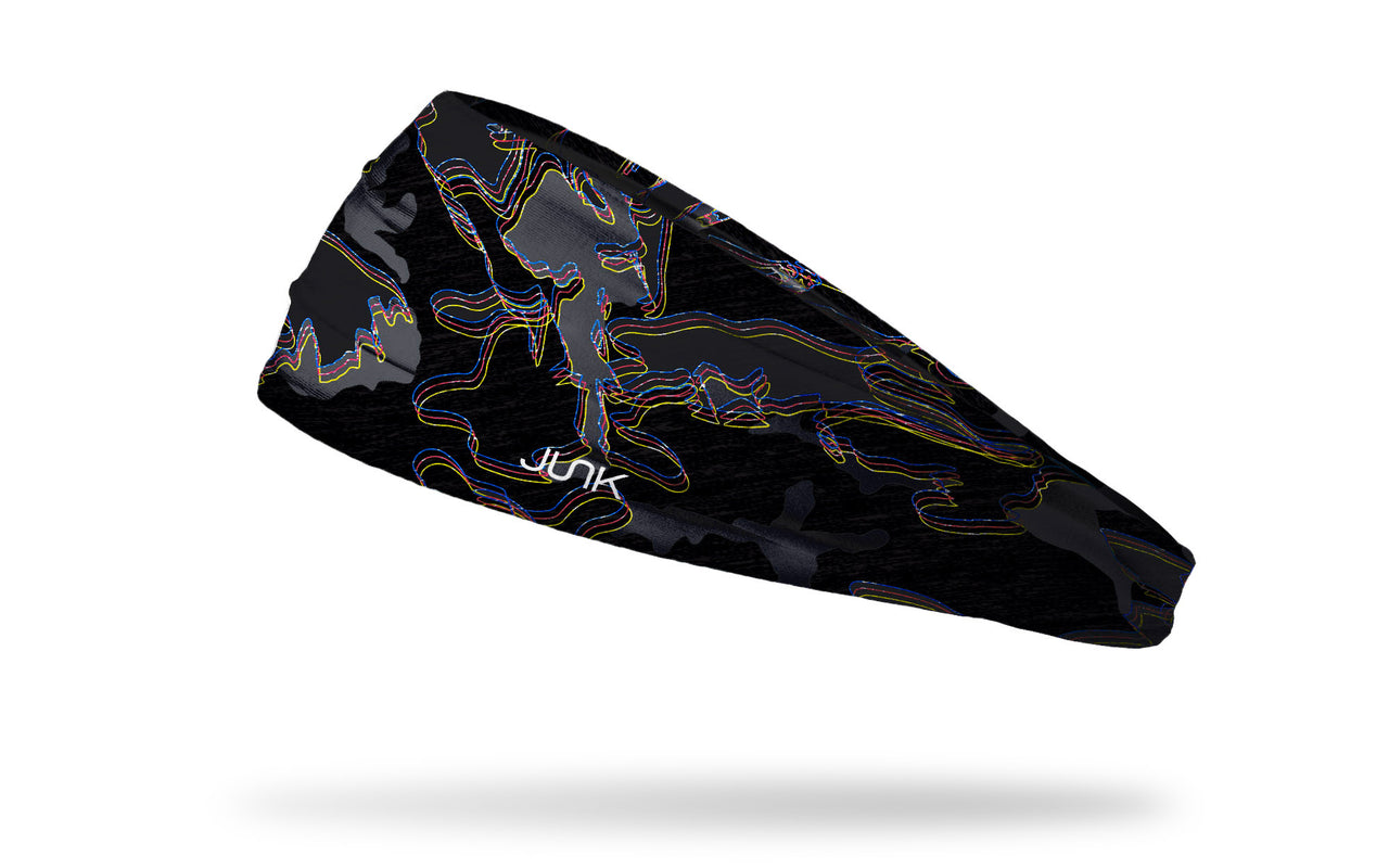 Glitch Camo Black Big Bang Lite Headband